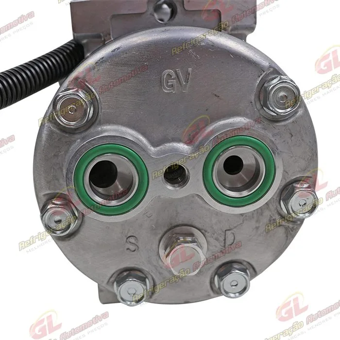 Compressor SANDEN AA7H15AA Original 4420 Modelo Flex Parafuso Passante Saida Traseira O´ring Horizontal Flex - 12 Volts Polia 8pk 122mm 200cc — foto 9