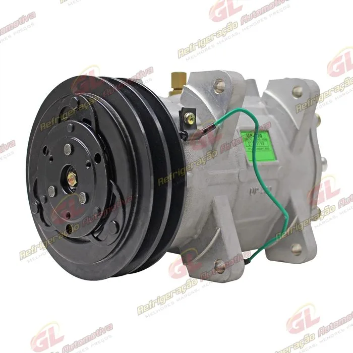 Compressor Unicla 8 Orelhas UX-200 Agrale Volare - 24 Volts Polia Canal 2A 145mm — foto 2