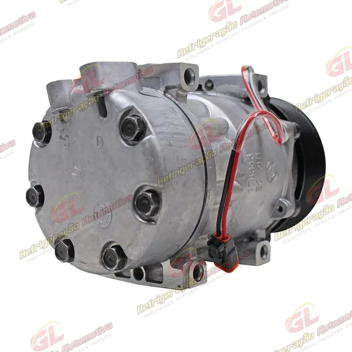 Compressor SANDEN Original AA7H15AA 8275/ 8295 Caminhão Scania 2013> Série 5 PGR - 24 Volts Polia 10pk 120mm Magnético 2 Fios OEM: 1888032 — foto 6