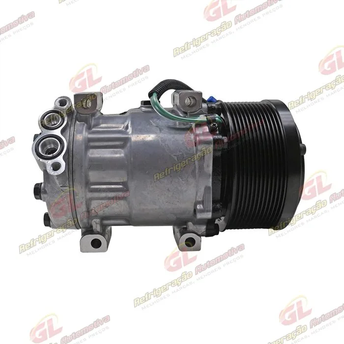 Compressor 6095 AA7H15AA Máquina Escavadeira Caterpillar 320D2 L 2012> - 24 Volts Polia 12pk 128mm OEM: 372-9295 — foto 5