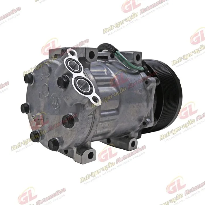 Compressor 6095 AA7H15AA Máquina Escavadeira Caterpillar 320D2 L 2012> - 24 Volts Polia 12pk 128mm OEM: 372-9295 — foto 6