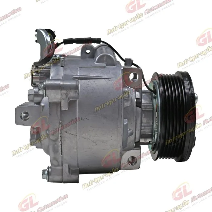 Compressor Modelo Sanden Mitsubishi ASX/ Outlander 2008>/ Lancer 2012>/ Eclipse Cross - 12 Volts Polia 6pk 99mm OEM: 7813A801 — foto 4