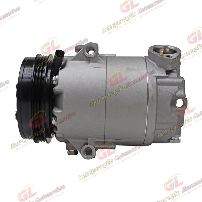 Compressor Modelo CVC Volkswagen Fox 2008>/ Voyage 2008> / Gol G5/G6 Motor 1.0/1.6 Até 2015 - 12 Volts Polia 3pk 110mm OEM: 5U0820803A/ 5U0820803K