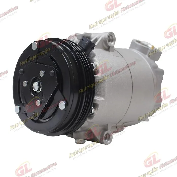 Compressor Modelo CVC Volkswagen Fox 2008>/ Voyage 2008> / Gol G5/G6 Motor 1.0/1.6 Até 2015 - 12 Volts Polia 3pk 110mm OEM: 5U0820803A/ 5U0820803K — foto 2