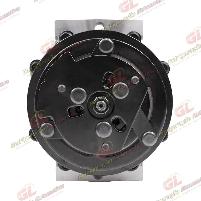 Compressor 7H15 Máquina Trator Case/ New Holland Modelo Farmall/ Puma 125 - 12 Volts Polia 4pk 119mm OEM: 87802912/ 87709785 — foto 3