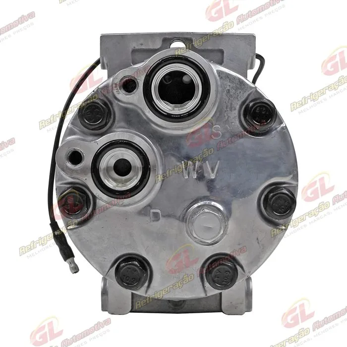 Compressor 7H15 Máquina Trator Case/ New Holland Modelo Farmall/ Puma 125 - 12 Volts Polia 4pk 119mm OEM: 87802912/ 87709785 — foto 7