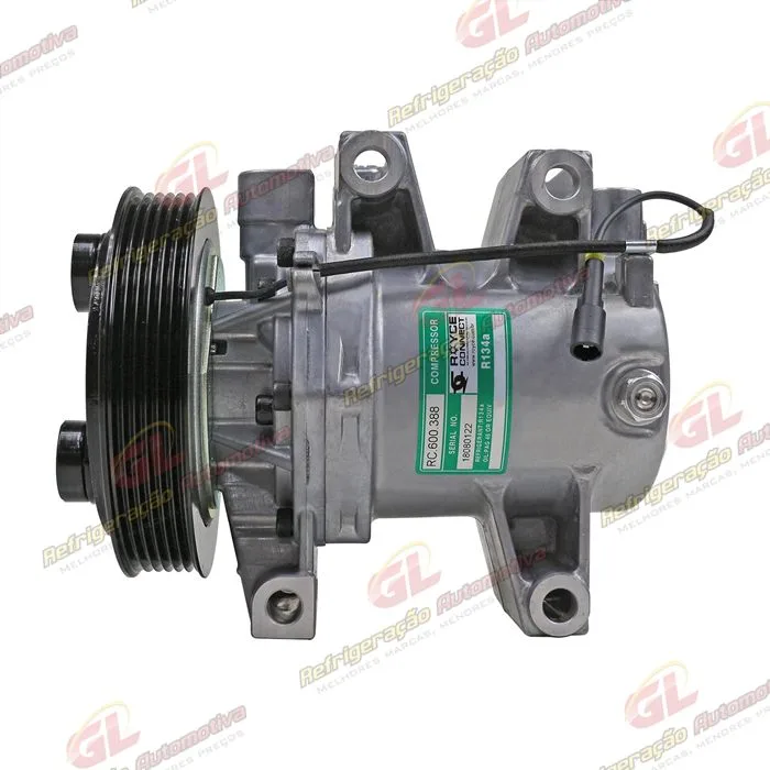 Compressor Chevrolet S10 2.4 Flex 2013> - 12 Volts Polia 6pk 138mm OEM: 52063997/ 52045970/ 52069458