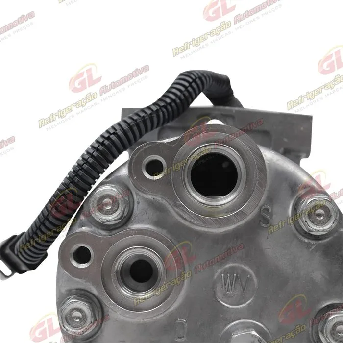 Compressor 7H15 SANDEN Original 8044/ 8242/ 8112/ 6028/ 8176 Caminhão NH 1999 Até 2006/ FH/ FM 1998 ATé 2007 Caminhão VM Todos / Máquina Volvo - 24 Volts Polia 8pk 132mm OEM: 11412631 — foto 8