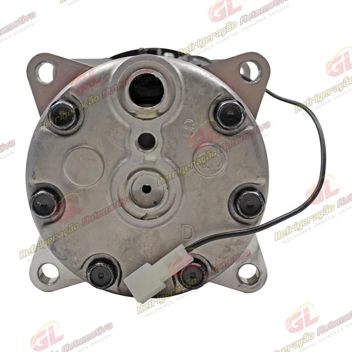Compressor SANDEN 7H15 8 Orelhas Máquina Pulverizador Valtra BS3020H / Trator Massey Ferguson 6360 - Sucção e Descarga Traseira Engate - 12 Volts Polia 2A 140mm R134a — foto 7