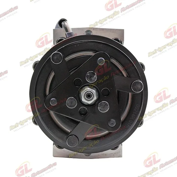 Compressor SANDEN U8173 AA7H15AA Máquina Case 8800 Saída Descarga e Sucção Traseira O'ring - 12 Volts Polia 4pk 115mm OEM: 84448669 — foto 3