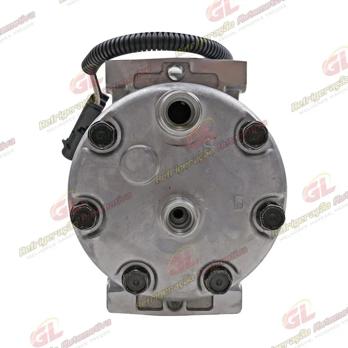 Compressor SANDEN U8173 AA7H15AA Máquina Case 8800 Saída Descarga e Sucção Traseira O'ring - 12 Volts Polia 4pk 115mm OEM: 84448669 — foto 7