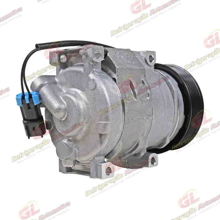 Compressor Modelo Denso 10SRE18C Máquina Trator John Deere 5078E - 12 Volts Polia 8pk 126mm - OEM: RE284680/ AL232176 — foto 6