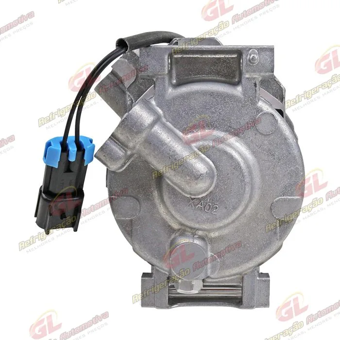 Compressor Modelo Denso 10SRE18C Máquina Trator John Deere 5078E - 12 Volts Polia 8pk 126mm - OEM: RE284680/ AL232176 — foto 7