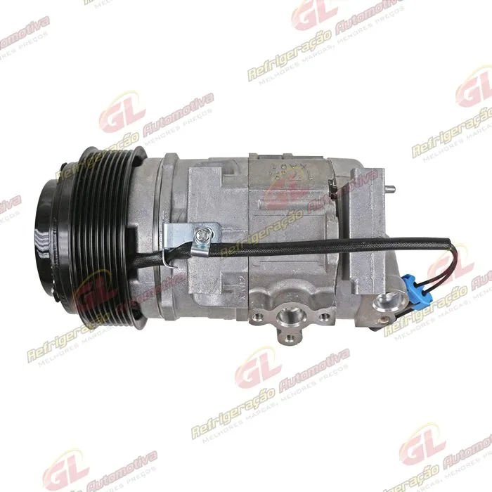 Compressor Modelo Denso 10SRE18C Máquina Trator John Deere 5078E - 12 Volts Polia 8pk 126mm - OEM: RE284680/ AL232176 — foto 8