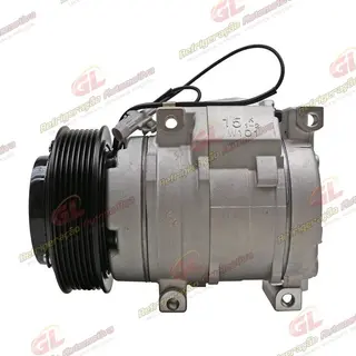 Compressor 10S15 Toyota Hilux Diesel SW4/SRV 2005>/ Trator New Holland CNH Setembro 2009> - 12 Volts Polia 7pk 120mm OEM: 87342868