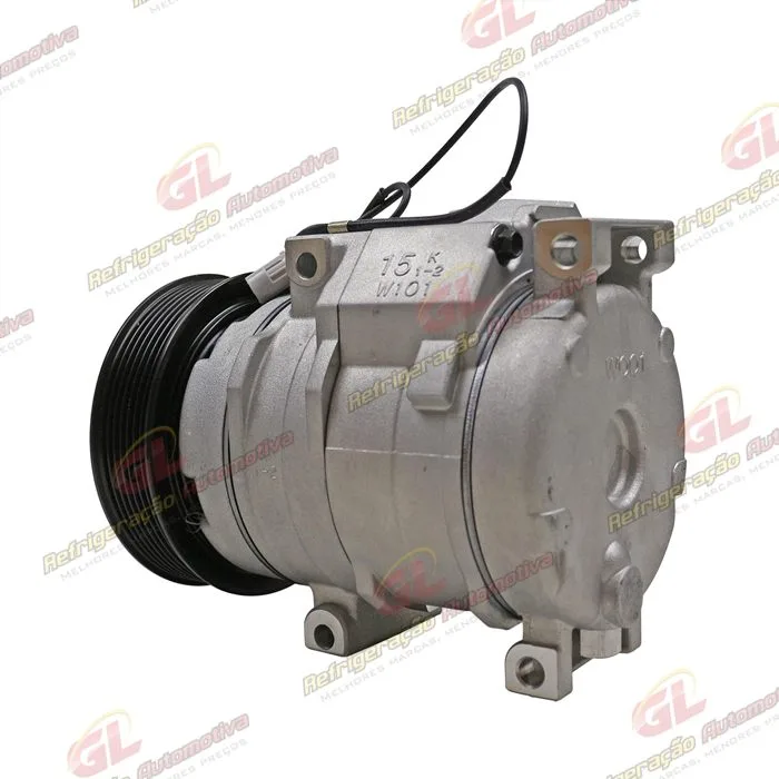 Compressor 10S15 Toyota Hilux Diesel SW4/SRV 2005>/ Trator New Holland CNH Setembro 2009> - 12 Volts Polia 7pk 120mm OEM: 87342868 — foto 8