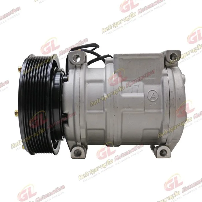 Compressor Modelo AA 10PA17AA Máquina John Deere 3510/ CH570/ CH670 2017> - 12 Volts Polia 8pk 140mm R134a - OEM: AH169875/ AN221429/ RE46609/ TY24304