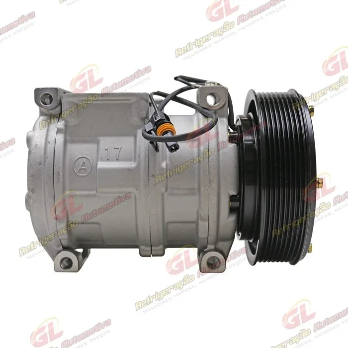 Compressor Modelo AA 10PA17AA Máquina John Deere 3510/ CH570/ CH670 2017> - 12 Volts Polia 8pk 140mm R134a - OEM: AH169875/ AN221429/ RE46609/ TY24304 — foto 4