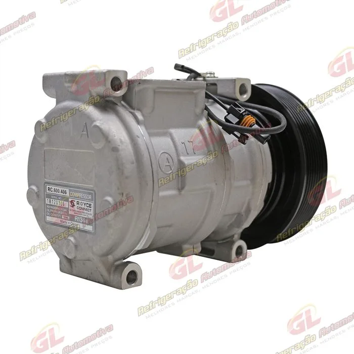 Compressor Modelo AA 10PA17AA Máquina John Deere 3510/ CH570/ CH670 2017> - 12 Volts Polia 8pk 140mm R134a - OEM: AH169875/ AN221429/ RE46609/ TY24304 — foto 5