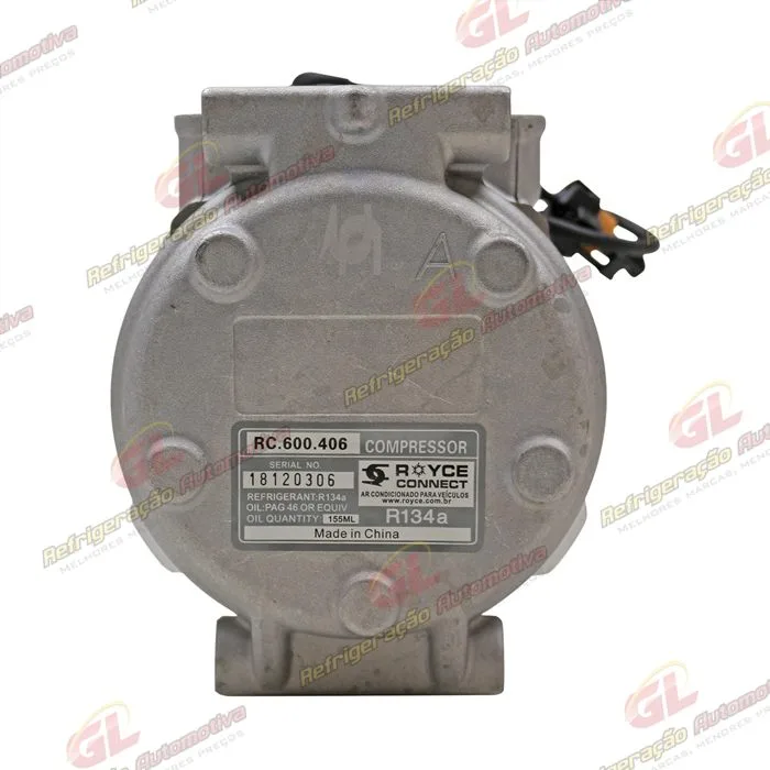 Compressor Modelo AA 10PA17AA Máquina John Deere 3510/ CH570/ CH670 2017> - 12 Volts Polia 8pk 140mm R134a - OEM: AH169875/ AN221429/ RE46609/ TY24304 — foto 6