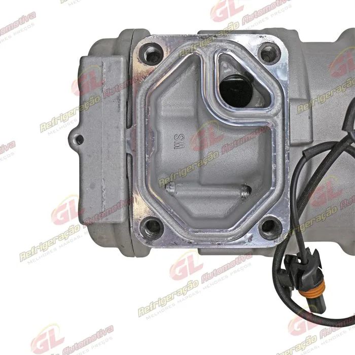 Compressor Modelo AA 10PA17AA Máquina John Deere 3510/ CH570/ CH670 2017> - 12 Volts Polia 8pk 140mm R134a - OEM: AH169875/ AN221429/ RE46609/ TY24304 — foto 8