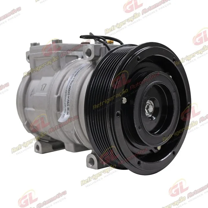 Compressor Modelo AA 10PA17AA Máquina John Deere 3510/ CH570/ CH670 2017> - 12 Volts Polia 8pk 140mm R134a - OEM: AH169875/ AN221429/ RE46609/ TY24304 — foto 10