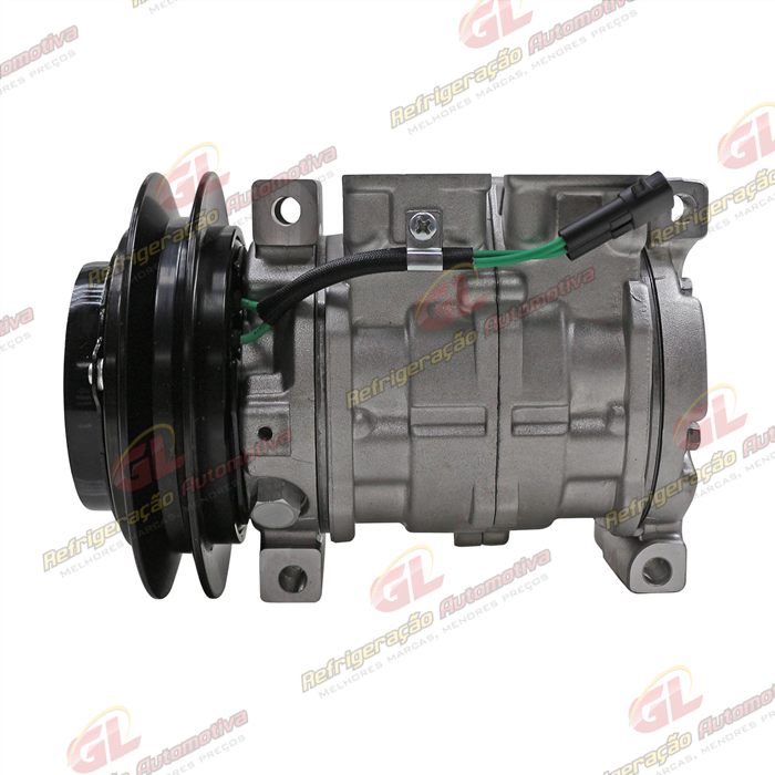 Compressor 10S13C Máquina Escavadeira John Deere 290GLC/ 345GLC - 24 Volts Polia Canal 1B 139mm OEM: 4721999/ FXB00001040