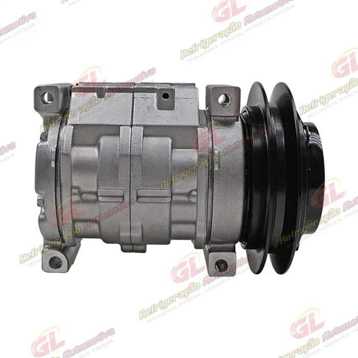 Compressor 10S13C Máquina Escavadeira John Deere 290GLC/ 345GLC - 24 Volts Polia Canal 1B 139mm OEM: 4721999/ FXB00001040 — foto 4