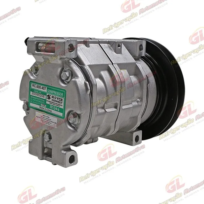 Compressor 10S13C Máquina Escavadeira John Deere 290GLC/ 345GLC - 24 Volts Polia Canal 1B 139mm OEM: 4721999/ FXB00001040 — foto 5