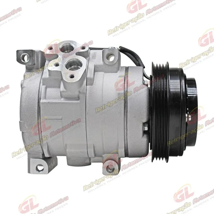 Compressor 10S15 Máquina Trator Case / New Holland/ CNH Setembro 2009> - 12 Volts Polia 4pk 120mm OEM: 87342868/ 87554361 — foto 5