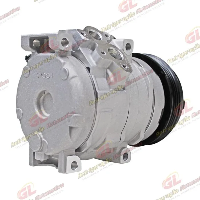 Compressor 10S15 Máquina Trator Case / New Holland/ CNH Setembro 2009> - 12 Volts Polia 4pk 120mm OEM: 87342868/ 87554361 — foto 6
