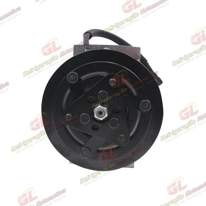 Compressor Sanden AA7H15AA U4275 Máquina Retroescavadeira Case 580N/ 580SN/ 590SN/ 580SN - 12 Volts Polia Canal 1A 132mm OEM: 84159489 — foto 3