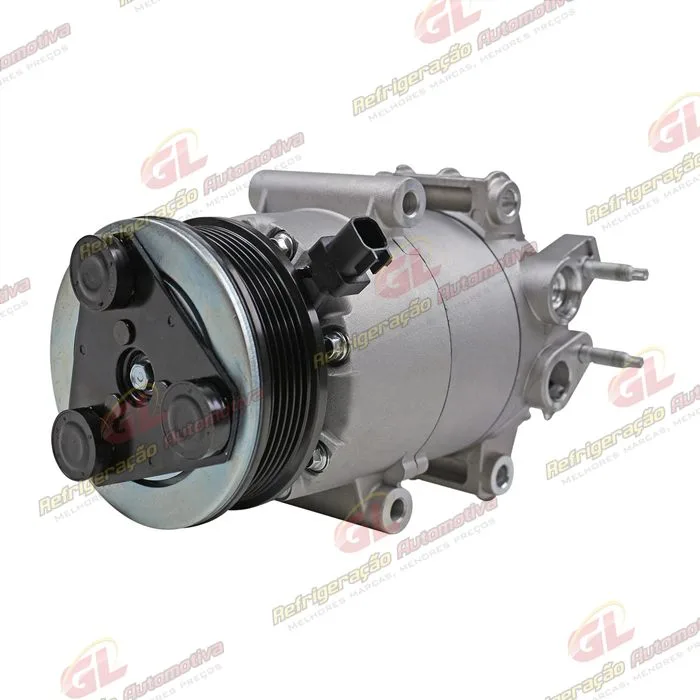 Compressor Ford Fiesta 1.5/ 1.6 2013 Até 2017 / EcoSport 1.6 Sigma 2013 Até 2017 - 12 Volts Polia 6pk 108mm OEM: AV11-19D629-BB / AV11-19D629-BC — foto 2