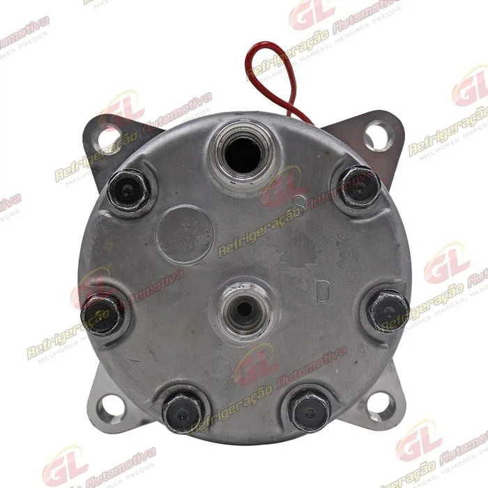 Compressor 7H15 Sanden Original Máquina New Holland 8 Orelhas Descarga e Sucção Traseira O´ring - 12 Volts Polia 8pk 119mm R134a — foto 5