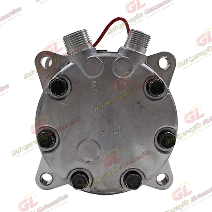 Compressor Sanden ORIGINAL 4711 7H15 Máquina New Holland 8 Orelhas - 12 Volts Polia 8pk 119mm R134a — foto 7