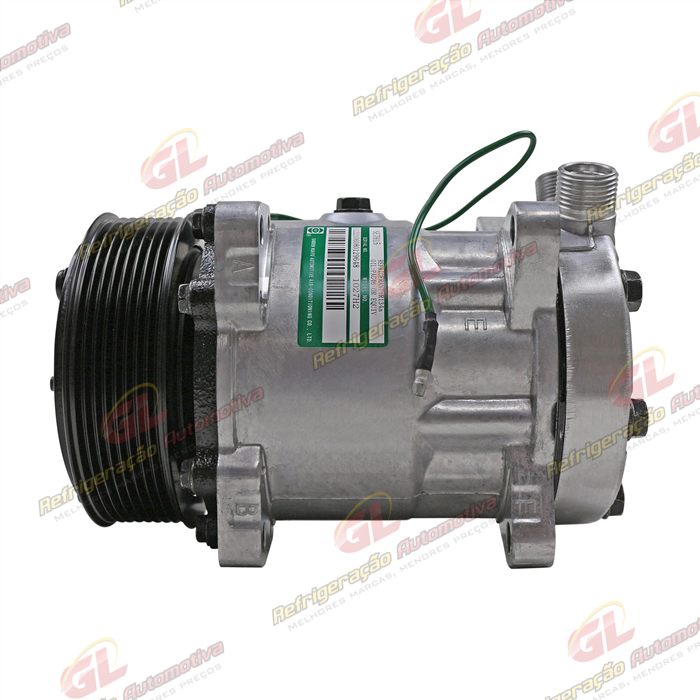 Compressor Sanden 7H15 8 Orelhas - 24 Volts Polia 8pk 119mm R134a 200cc