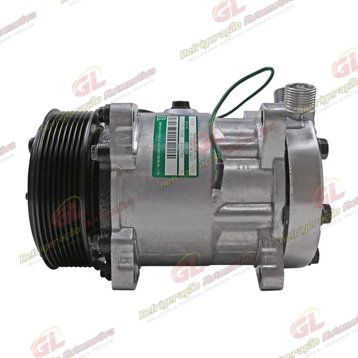 Compressor Sanden 7H15 8 Orelhas - 24 Volts Polia 8pk 119mm R134a 200cc