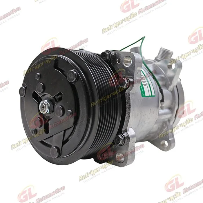 Compressor Sanden 7H15 8 Orelhas - 24 Volts Polia 8pk 119mm R134a 200cc — foto 2
