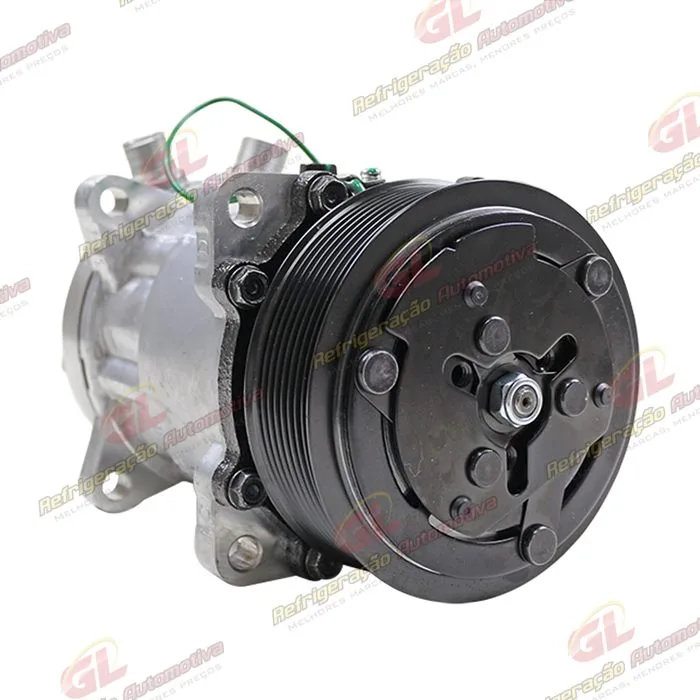Compressor Sanden 7H15 8 Orelhas - 24 Volts Polia 8pk 119mm R134a 200cc — foto 4