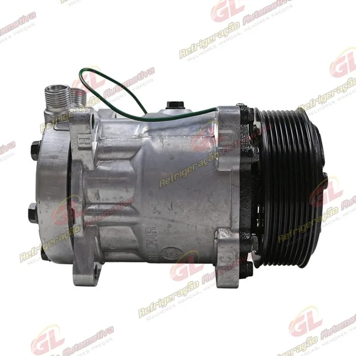 Compressor Sanden 7H15 8 Orelhas - 24 Volts Polia 8pk 119mm R134a 200cc — foto 5