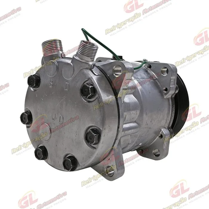 Compressor Sanden 7H15 8 Orelhas - 24 Volts Polia 8pk 119mm R134a 200cc — foto 6