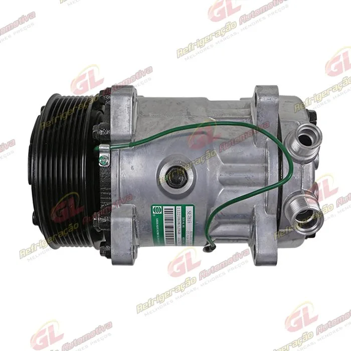 Compressor Sanden 7H15 8 Orelhas - 24 Volts Polia 8pk 119mm R134a 200cc — foto 8