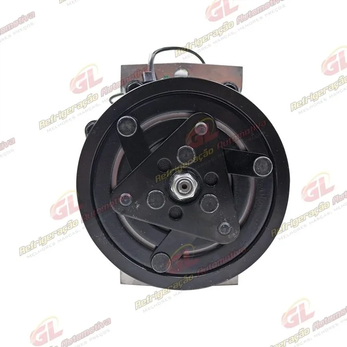 Compressor Sanden Original 7H15 Máquina New Holland P7040 / Trator Case 205 Saída Traseira - 12 Volts Polia 10pk 119mm — foto 3