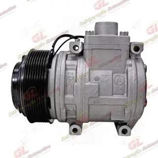 Compressor Ar Condicionado Modelo Valeo Caminhão Volkswagen Constellation - 24 Volts Polia 8pk 125mm