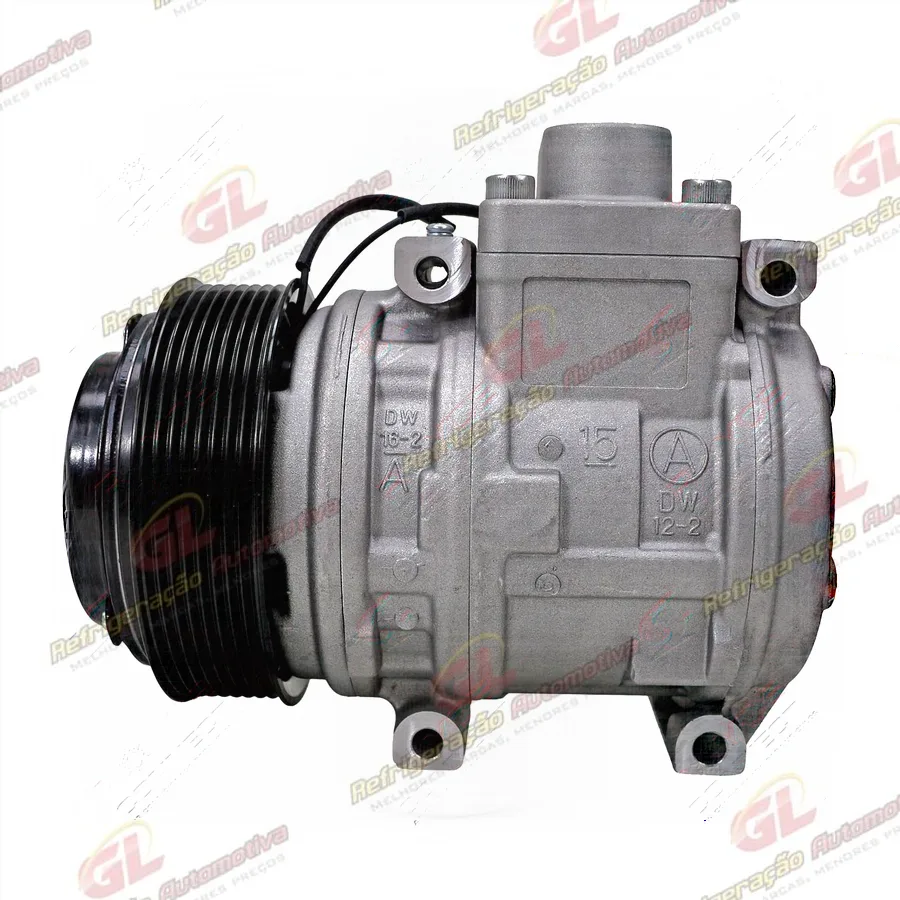 Compressor Ar Condicionado Modelo Valeo Caminhão Volkswagen Constellation - 24 Volts Polia 8pk 125mm