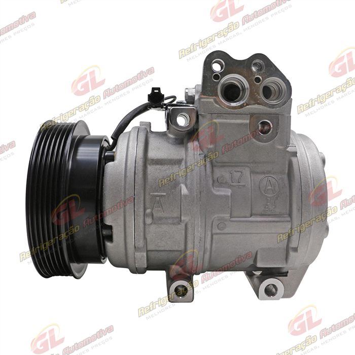 Compressor 10PA17 Doowon Kia Sportage / New Sportage Gasolia 2.0/2.7 8 Válvulas 2007>/ Hyundai Tucson - 12 Volts Polia 6pk 128mm