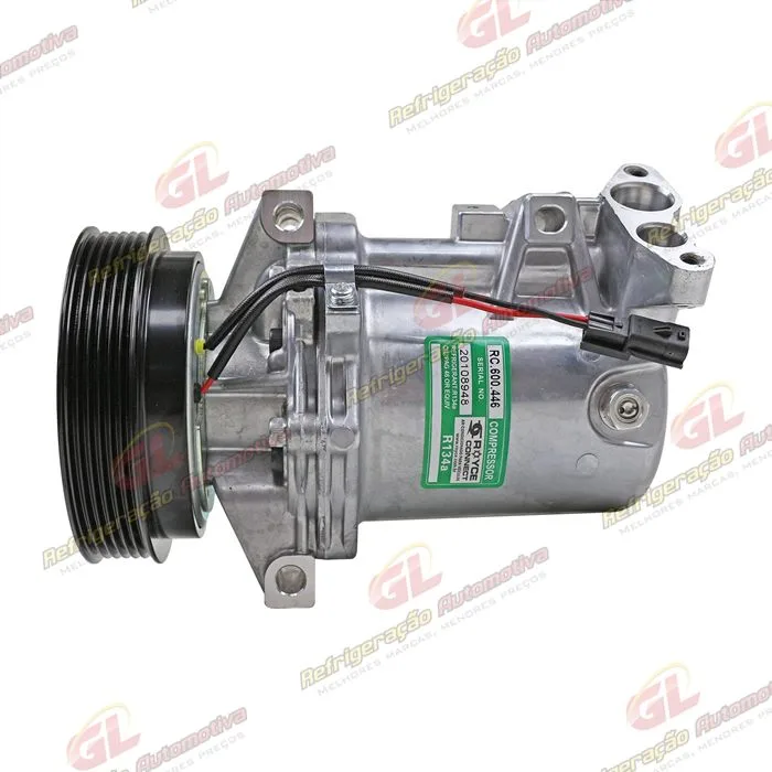 Compressor Calsonic Renault Logan/ Sandero 2013 Até 2017 OEM: 8201025121 - 12 Volts Polia 6pk 125mm