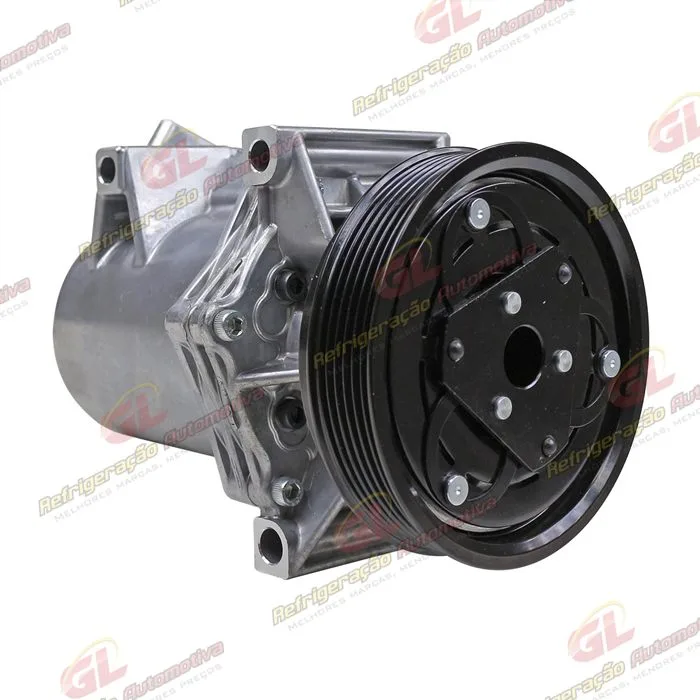 Compressor Calsonic Renault Logan/ Sandero 2013 Até 2017 OEM: 8201025121 - 12 Volts Polia 6pk 125mm — foto 4