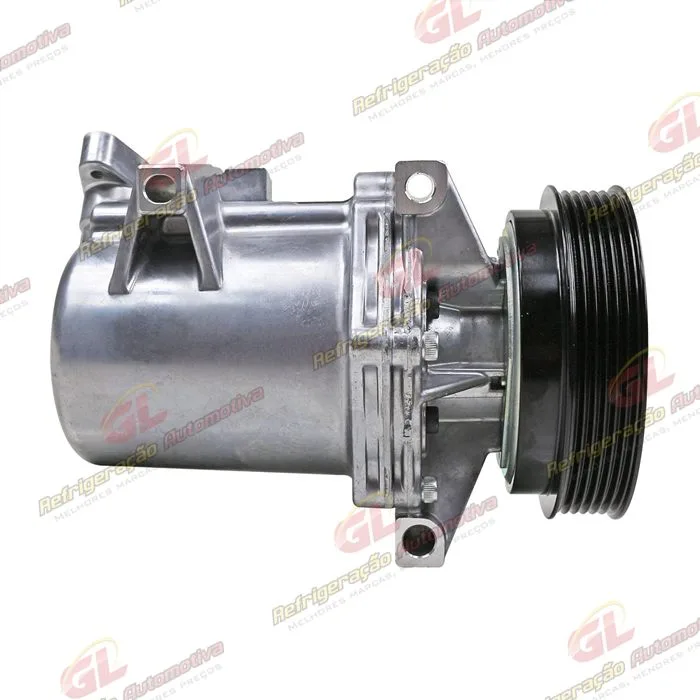 Compressor Calsonic Renault Logan/ Sandero 2013 Até 2017 OEM: 8201025121 - 12 Volts Polia 6pk 125mm — foto 5