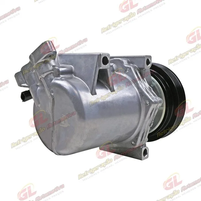 Compressor Calsonic Renault Logan/ Sandero 2013 Até 2017 OEM: 8201025121 - 12 Volts Polia 6pk 125mm — foto 6